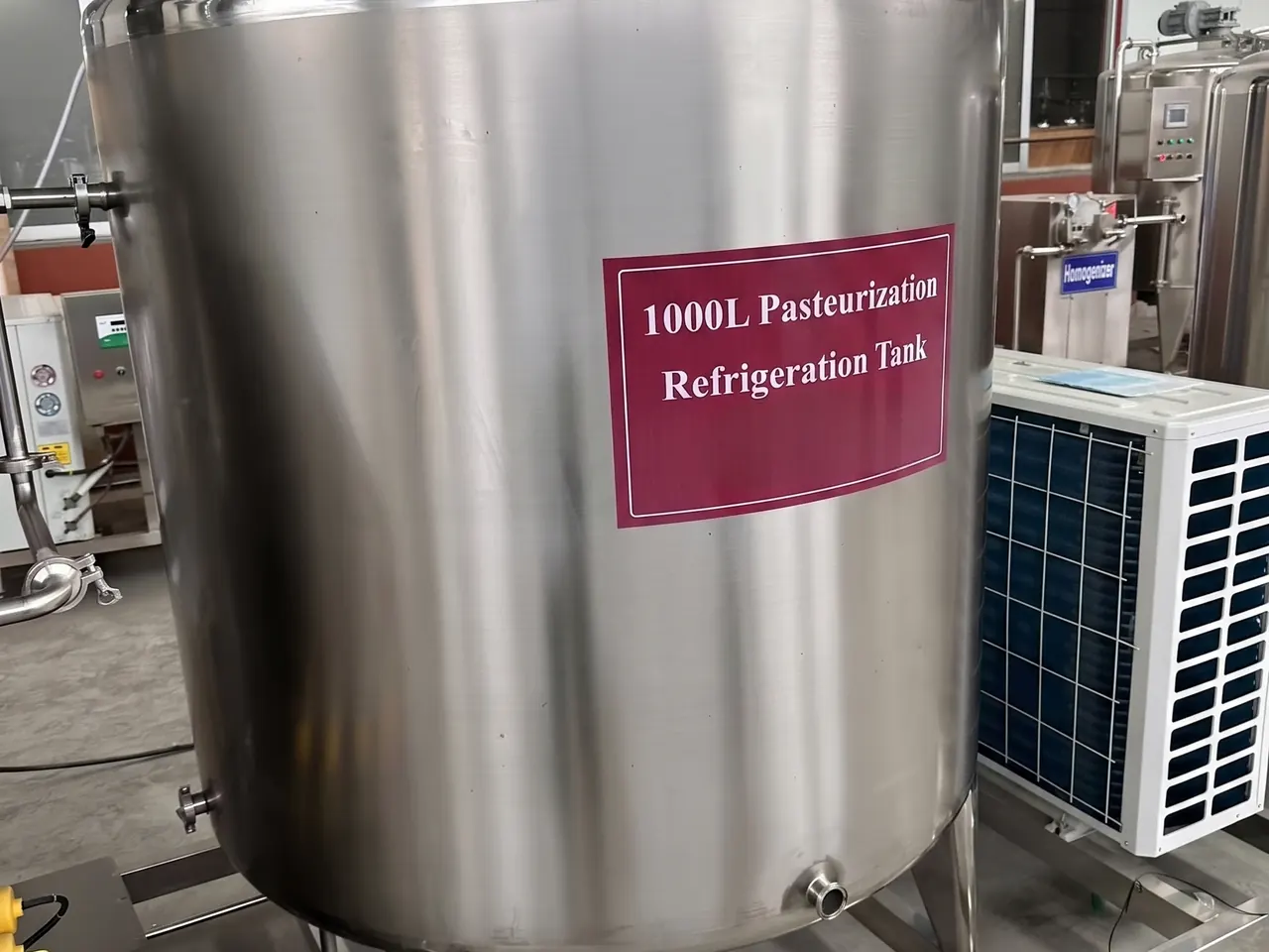 Tanque de pasteurización y enfriamiento de huevo líquido de 1000 L