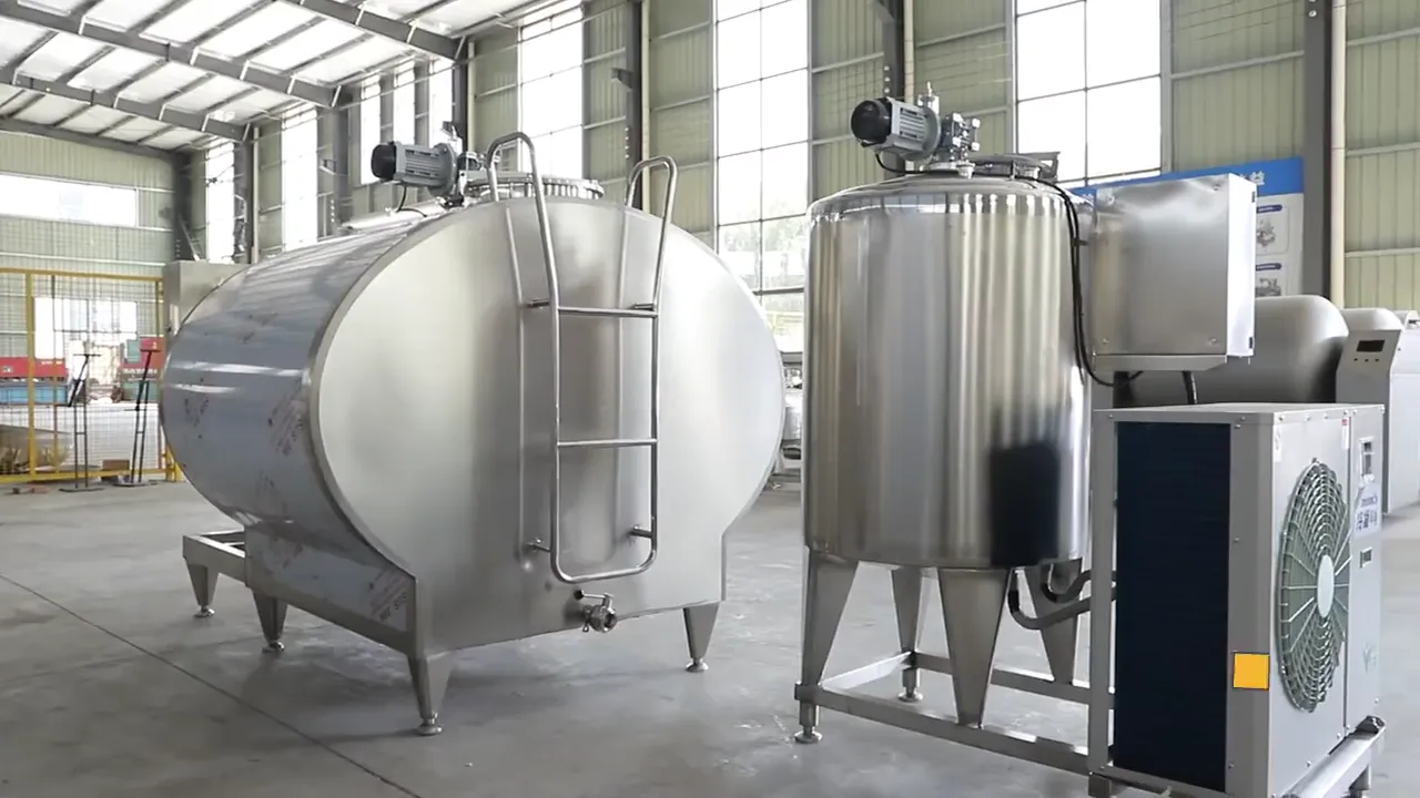 Tanque de enfriamiento de leche – recorrido
